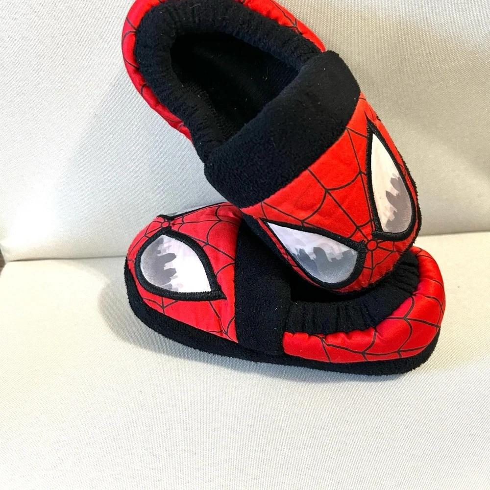 Marvel Spider Man  Red Unisex Kids Youth Non Slip Slippers Shoes